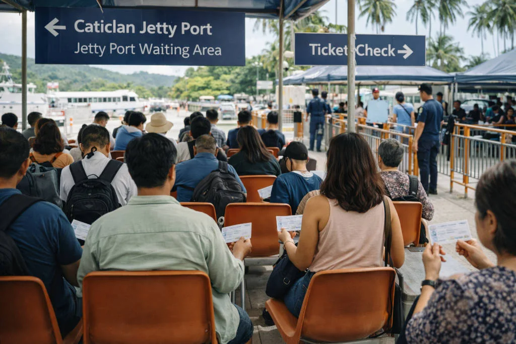 Cebu City To Boracay arrival steps at Caticlan Jetty Port Steps Before The Boat To Boracay