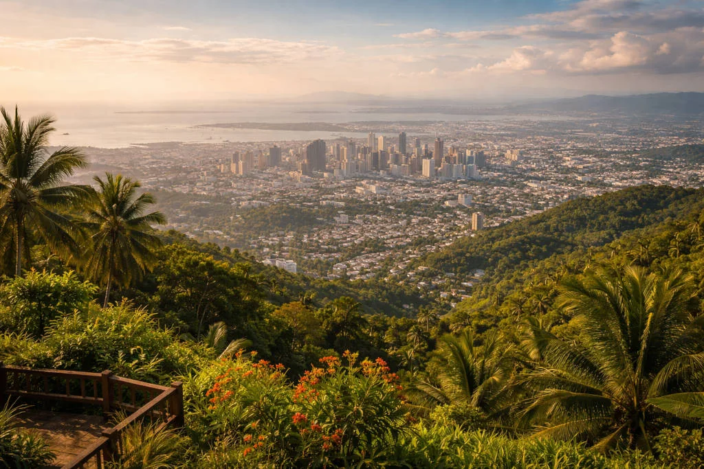 Busay viewpoint scene for the Cebu City travel guide