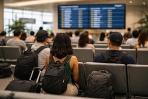 Terminal waiting time is part of Clark to Baler door-to-door travel