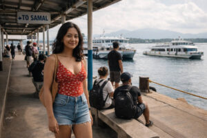 Waterfront departure scene in a davao city travel guide for an optional Samal day trip