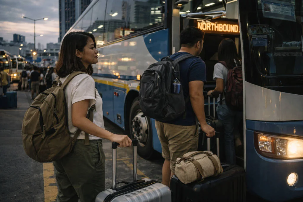 Manila to La Union bus option within a Davao City to La Union travel plan