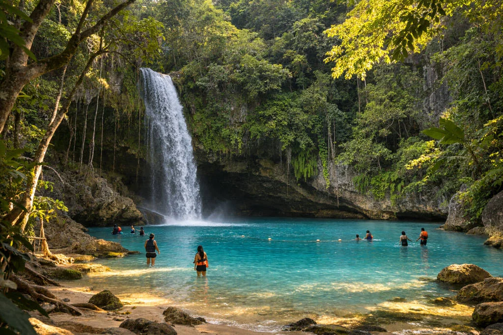 Day Trips From Mactan to Kawasan Falls for a chill swim option