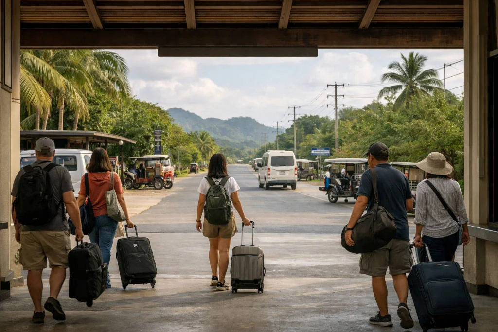 El Nido Airport arrival view with transfer context to Town Proper for el nido airport to town