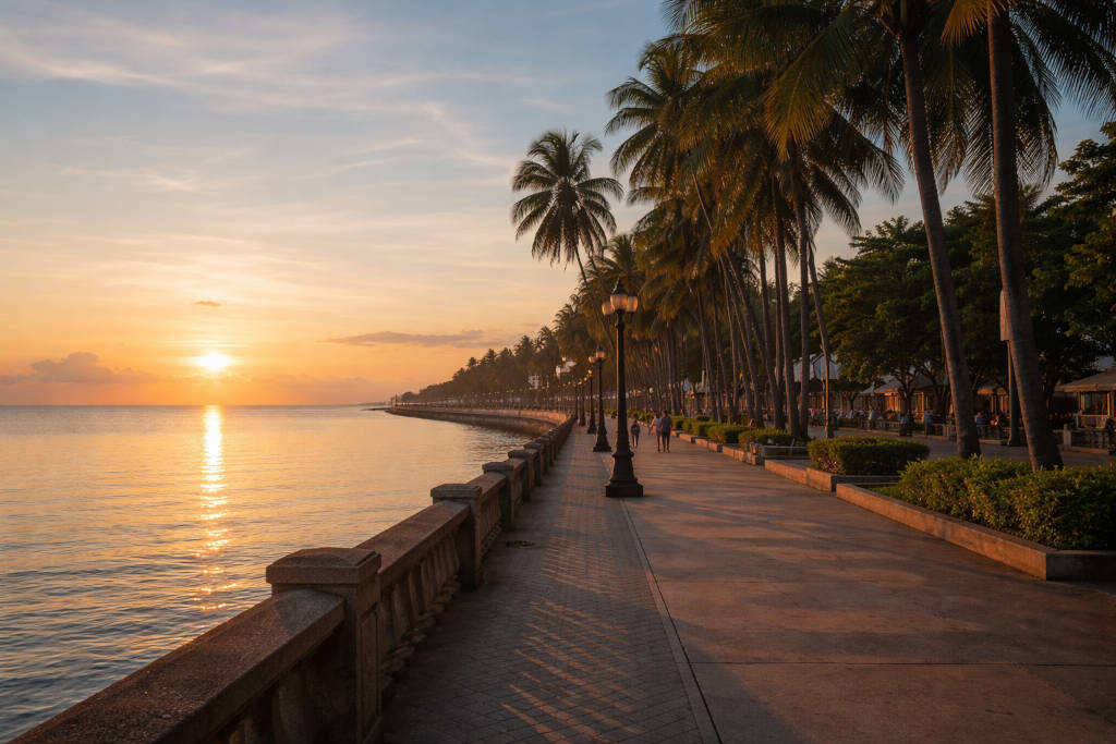 Free Things to Do in Dumaguete at Rizal Boulevard sunrise walk