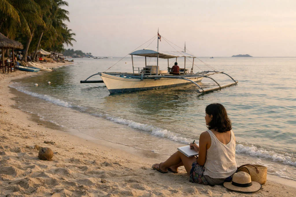 Malapascua shoreline for how many days in Malapascua planning
