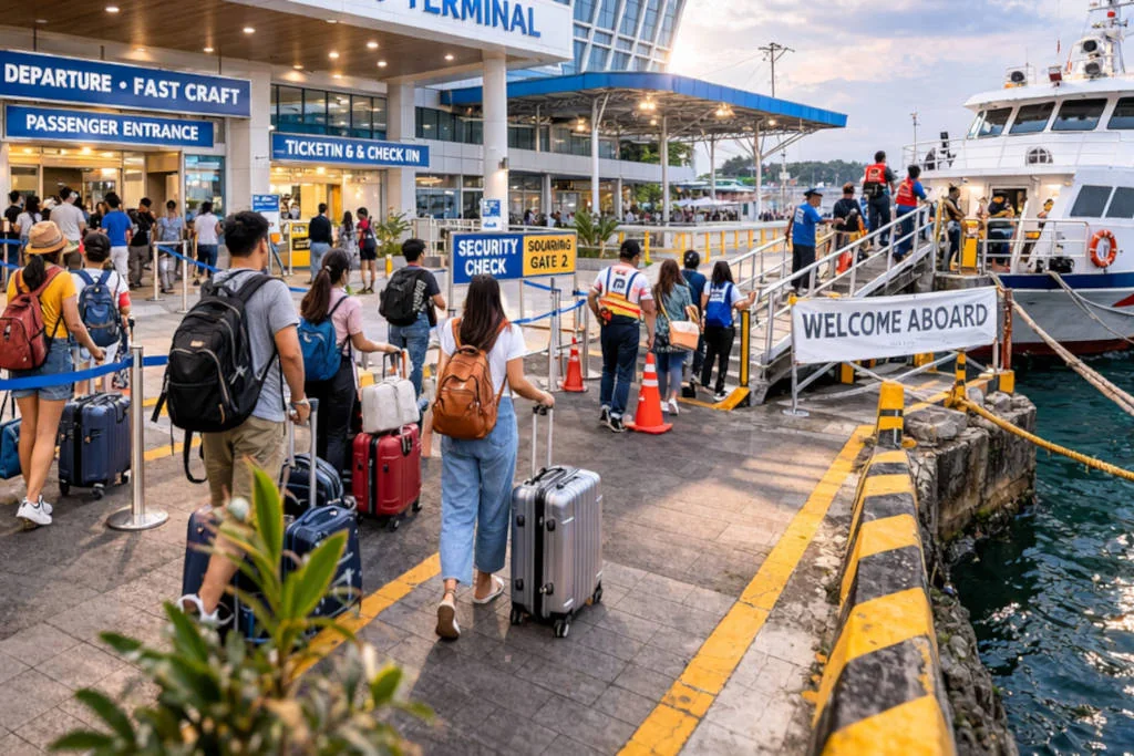 Iloilo City to Bacolod Fast Craft at New Iloilo Ferry Terminal