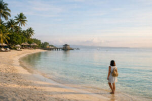 Quiet beach view in Mactan for a Mactan Travel Guide
