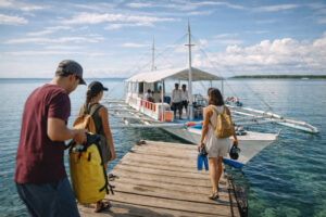 Island-hopping setup in Mactan for a Mactan Travel Guide