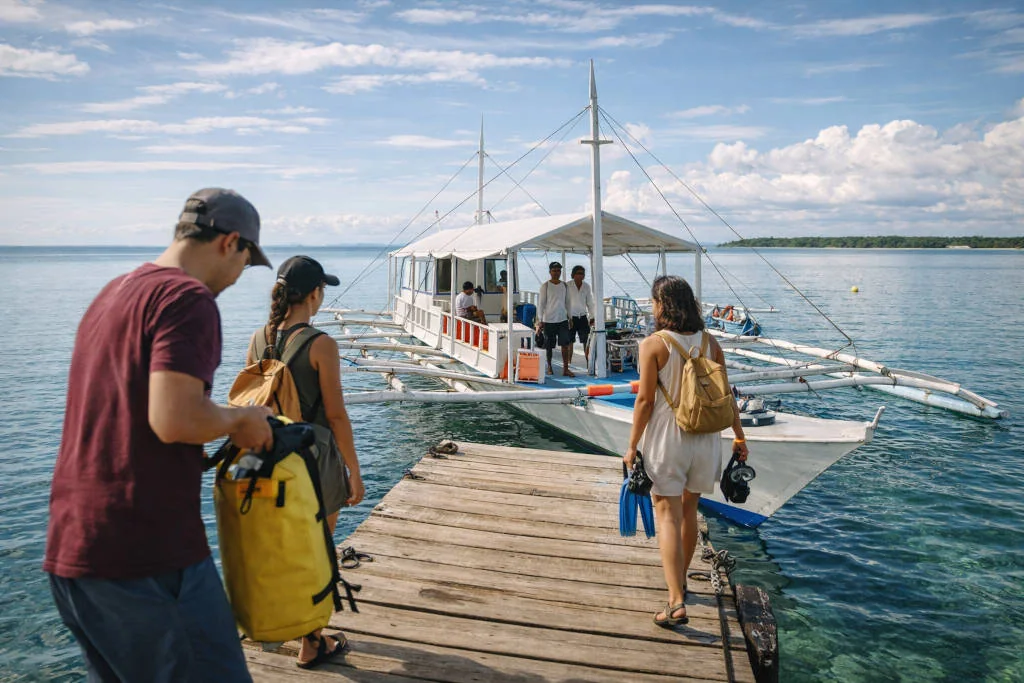 Island-hopping setup in Mactan for a Mactan Travel Guide