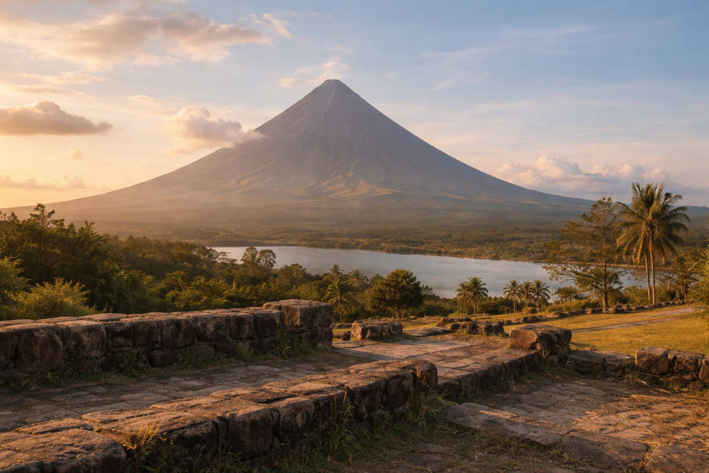 Photography Spots In Bicol: Easy Views And Golden Hour Tips Mayon Volcano golden hour view from an easy spot in Albay, photography spots in Bicol