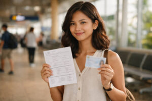 Mika Ready With Printed Tickets And Valid ID For A Low-Stress Cebu City To Coron Trip