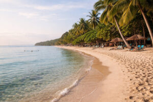 Quiet White Beach scene for a Moalboal itinerary 3 days