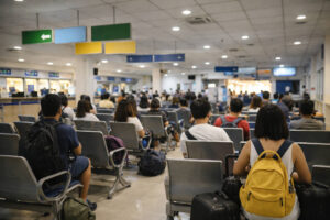 Passenger Terminal Waiting Area Before A Long Puerto Princesa to Iloilo City Ferry Trip