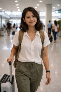 Mika handling a Puerto Princesa to Batanes connection with light luggage