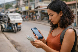 Reviewing Coron booking details before handing over payment in relation to scams in Coron