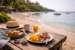 Slow beach morning in Malapascua Island with a relaxed island atmosphere