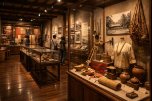 Sorsogon rainy day stop inside Museo Sorsogon indoor gallery