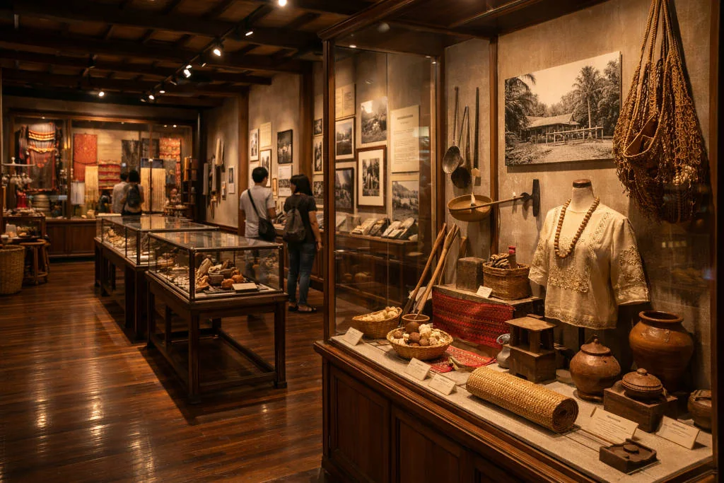 Sorsogon rainy day stop inside Museo Sorsogon indoor gallery