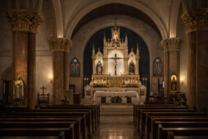 Sorsogon rainy day quick visit at Sorsogon Cathedral interior