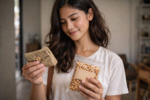 Mika with lightweight pasalubong ideas for Souvenir Shopping in El Nido