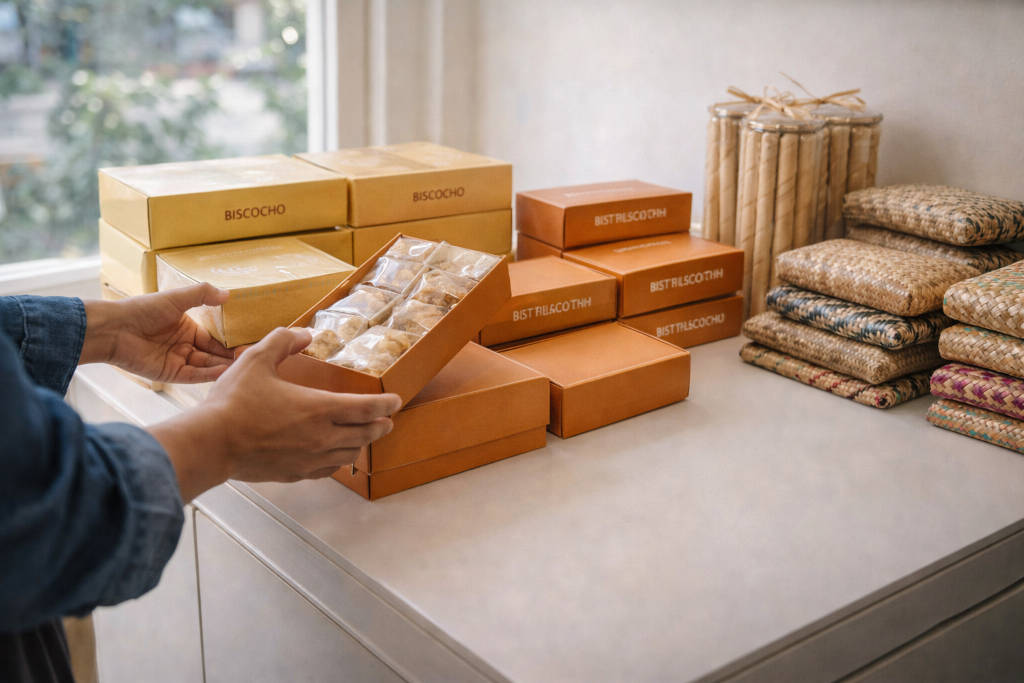 Souvenir Shopping In Iloilo City: What’s Worth Buying Souvenir Shopping In Iloilo City counter with boxed snacks and woven items