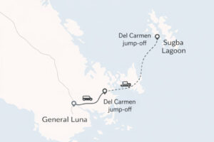 How To Get To Sugba Lagoon From General Luna And Del Carmen