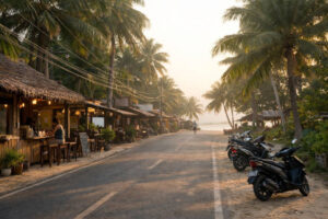 Tourism Road In General Luna Siargao At A Quiet Time Of Day, where to stay in General Luna