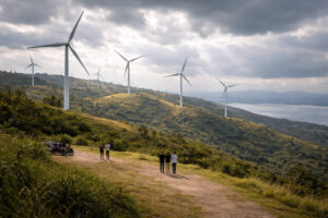 Changing weather and light at Windmill Farm Pililla