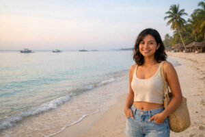 Calm Santa Fe beach scene for a Bantayan Island itinerary 3 days guide