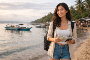 Morning shoreline scene for best time to visit Puerto Princesa planning