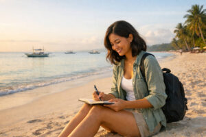 Boracay itinerary 3 days view of White Beach in soft morning light
