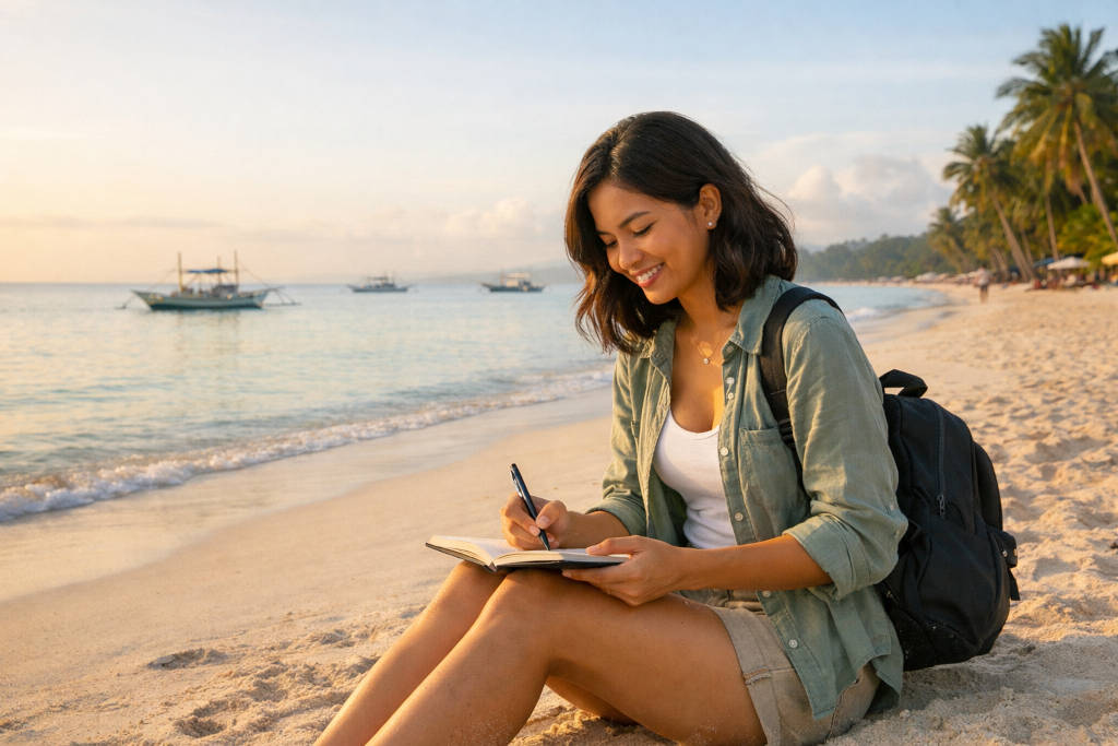 Boracay itinerary 3 days view of White Beach in soft morning light