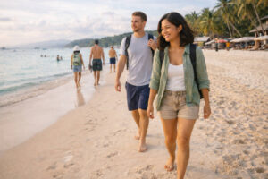 Boracay itinerary 3 days easy first-day beach walk after check-in