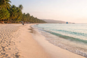 Early morning White Beach for a Boracay itinerary 4 days plan