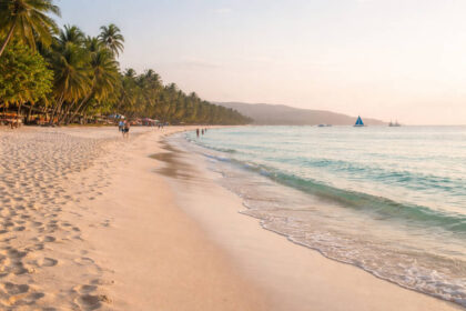 Early morning White Beach for a Boracay itinerary 4 days plan