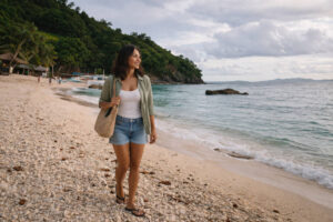 Puka Beach stop in a Boracay itinerary 4 days budget version