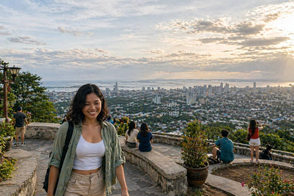Relaxed viewpoint stop on a cebu city itinerary 7 days