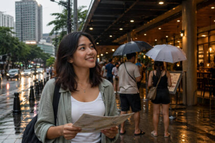 Travelers choosing an indoor stop on a Cebu City rainy day