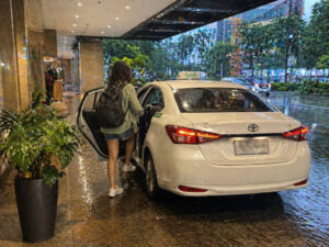 Point-to-point ride on a Cebu City rainy day