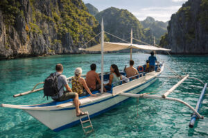 One island-hopping anchor activity during an El Nido weekend trip