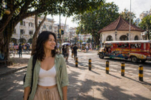 Walking safety context for free things to do in Cebu City on a budget day