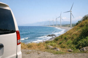 Bangui Windmills scenic stop on an Ilocos Norte itinerary 3 days route