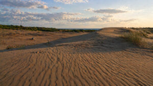 Sand Dunes landscape for an ilocos norte itinerary 4 days during a late afternoon block