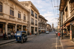 Heritage area in Iloilo City near classic architecture and local food stops