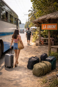 Arrival and local transport scene in La Union for a la union travel guide