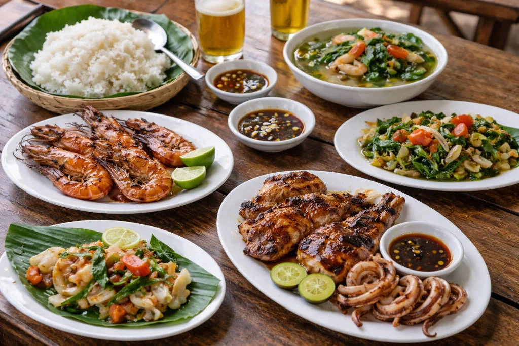 Casual Mactan meal during a short island stay