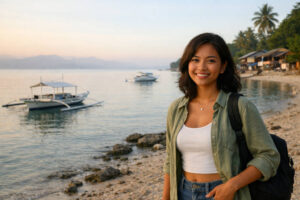 Panagsama Beach in Moalboal for a moalboal itinerary 4 days