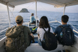 Pescador Island boat morning in Moalboal
