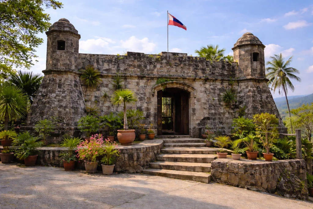 Fort San Andres in Romblon Town under a blue sky