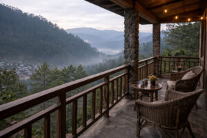 Sagada travel guide quiet hillside stay in Sagada with pine trees and valley view